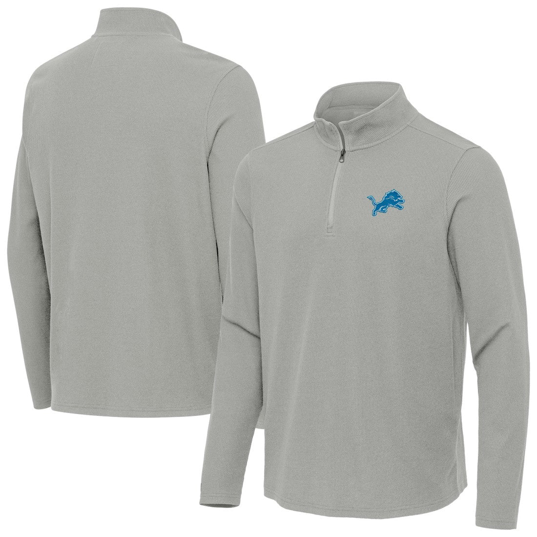 Detroit Lions Antigua Sync Tri-Blend Quarter-Zip Pullover | NFL Hot
