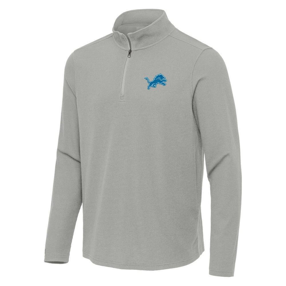 Detroit Lions Antigua Sync Tri-Blend Quarter-Zip Pullover | NFL Hot