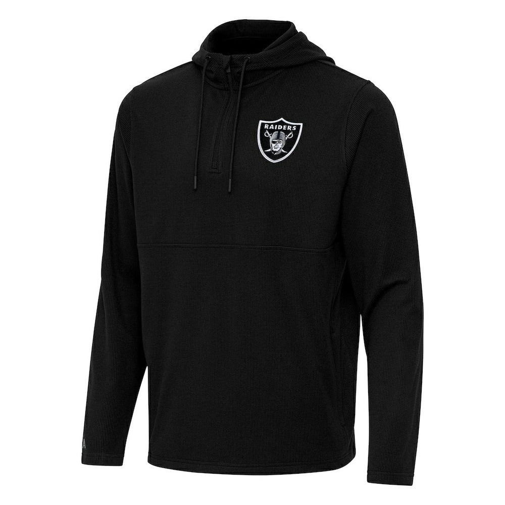 Las Vegas Raiders Antigua Connected Quarter-Zip Pullover Hoodie | NFL Discount