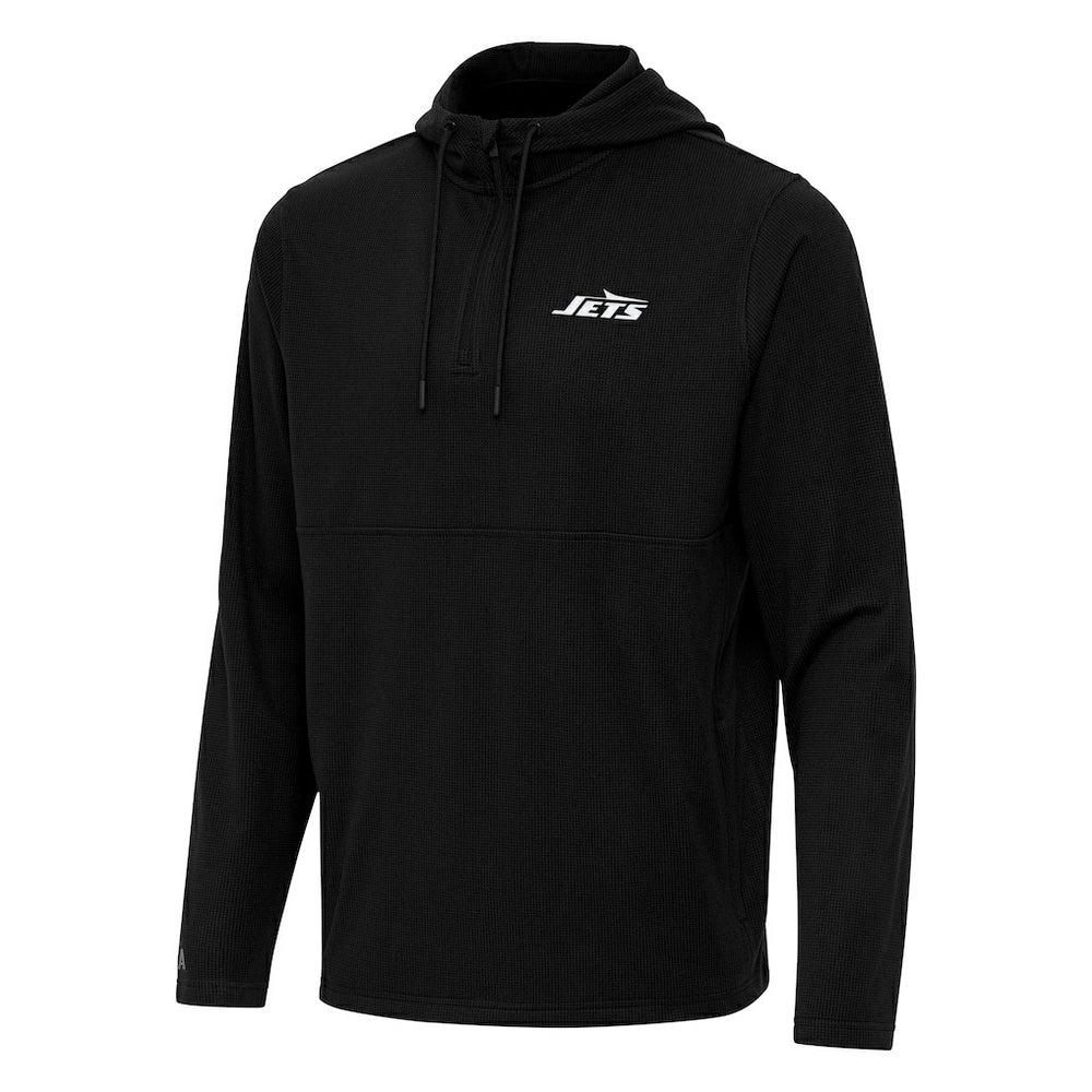New York Jets Antigua Connected Quarter-Zip Pullover Hoodie | NFL On sale