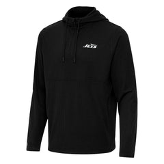New York Jets Antigua Connected Quarter-Zip Pullover Hoodie | NFL On sale