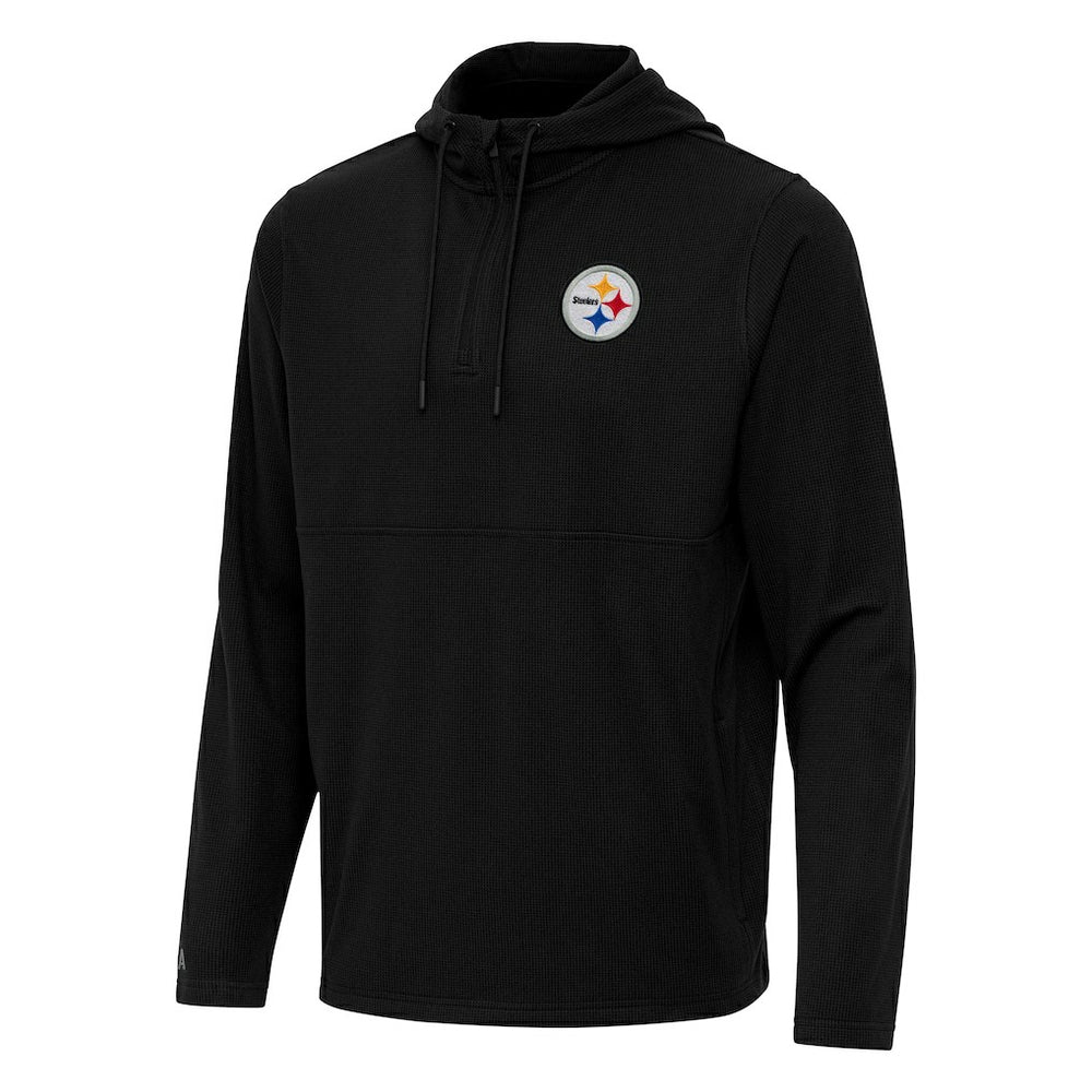 Pittsburgh Steelers Antigua Connected Quarter-Zip Pullover Hoodie | NFL New