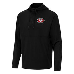 San Francisco 49ers Antigua Connected Quarter-Zip Pullover Hoodie | NFL New