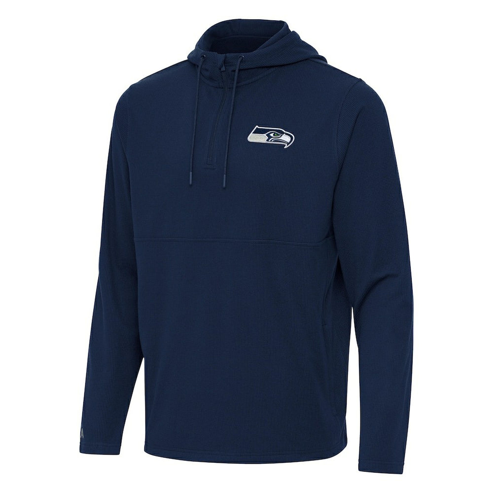 Seattle Seahawks Antigua Connected Quarter-Zip Pullover Hoodie | NFL Discount