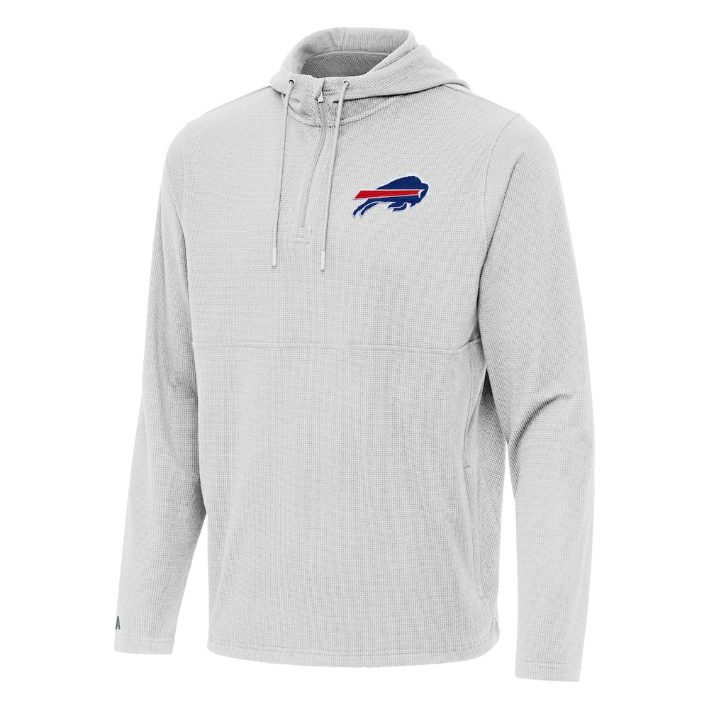 Buffalo Bills Antigua Connected Quarter-Zip Pullover Hoodie | NFL Hot
