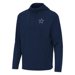 Dallas Cowboys Antigua Connected Quarter-Zip Pullover Hoodie | NFL Online