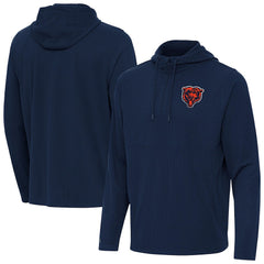 Chicago Bears Antigua Connected Quarter-Zip Pullover Hoodie | NFL US