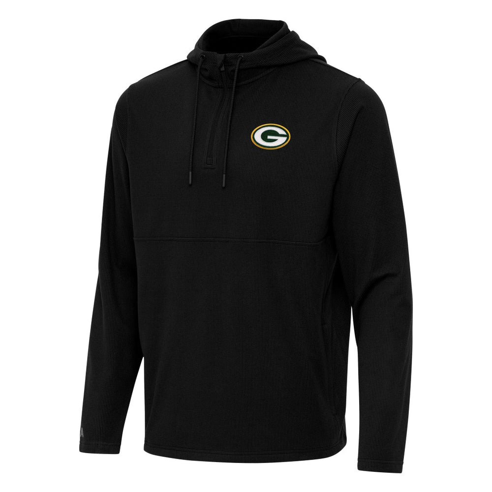 Green Bay Packers Antigua Connected Quarter-Zip Pullover Hoodie | NFL Hot