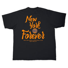 Black New York Knicks Stadium Essentials Unisex Oversized Forever NYC T-Shirt | NBA
