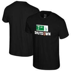 Black New York Knicks Stadium Essentials 7th Avenue Shutdown T-Shirt | NBA