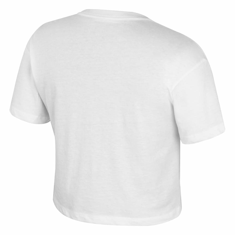 White New York Knicks Stadium Essentials Cropped Third Quarter T-Shirt | NBA