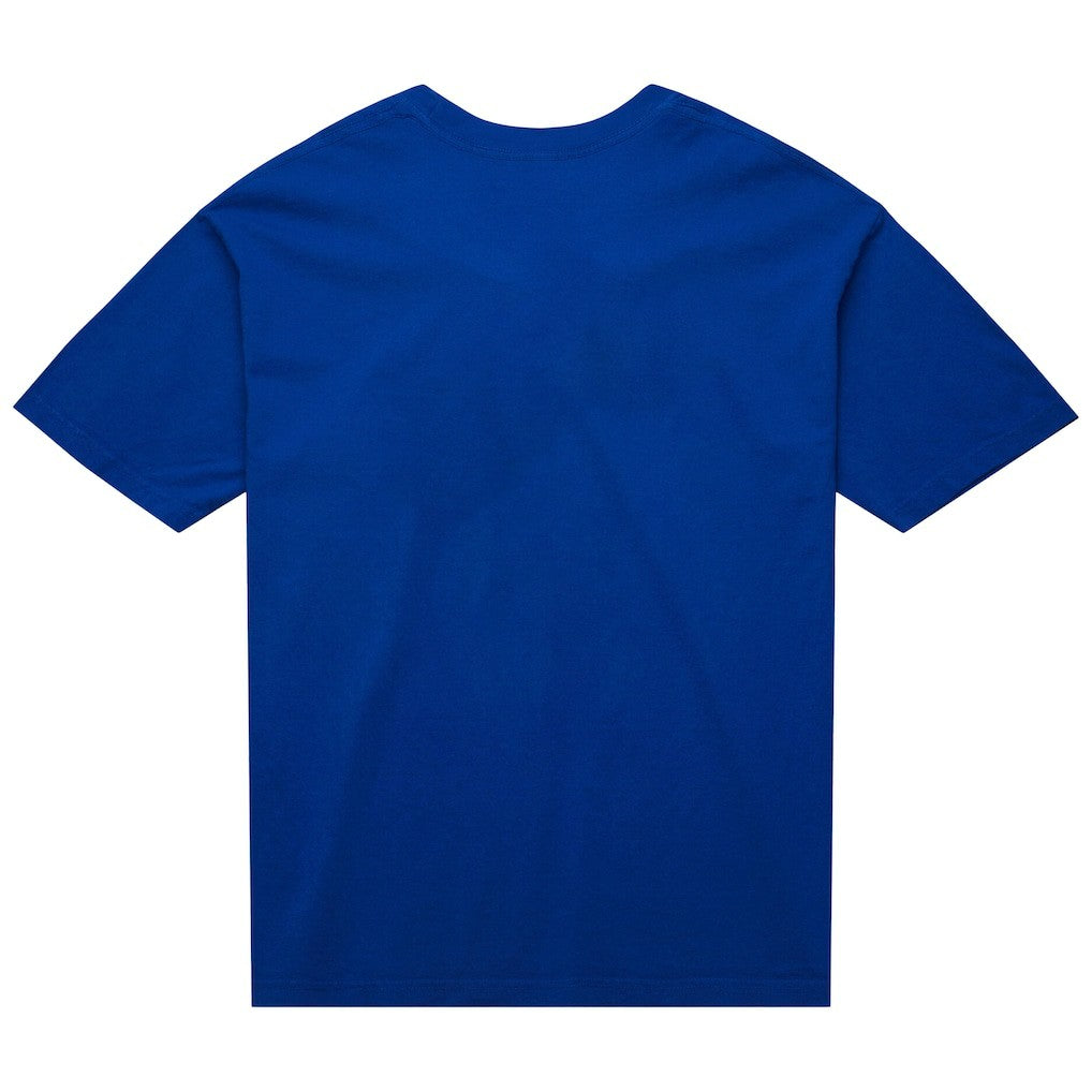 Blue New York Knicks Unisex Hardwood Classics MVP Logo T-Shirt | NBA