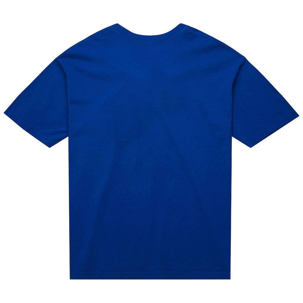 Blue New York Knicks Unisex Hardwood Classics MVP Logo T-Shirt | NBA