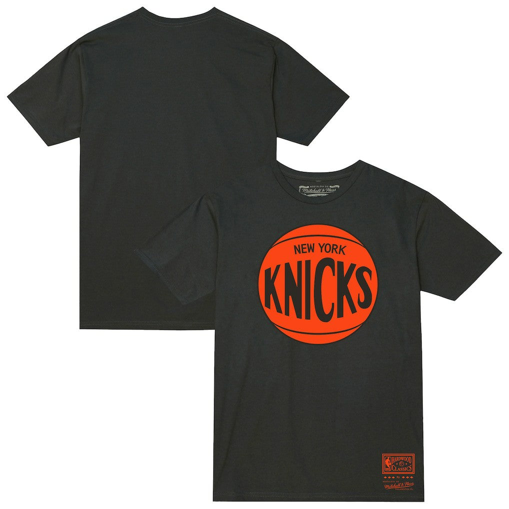 Heather Charcoal New York Knicks Unisex Hardwood Classics MVP Logo T-Shirt | NBA