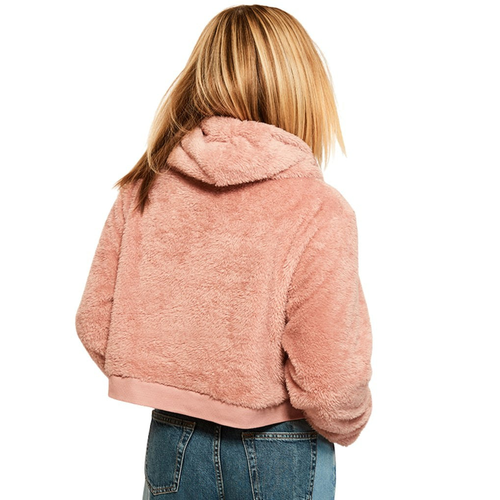 Dallas Cowboys Jill Martin Women's Tonal Sherpa Cropped Hoodie | NFL Sale