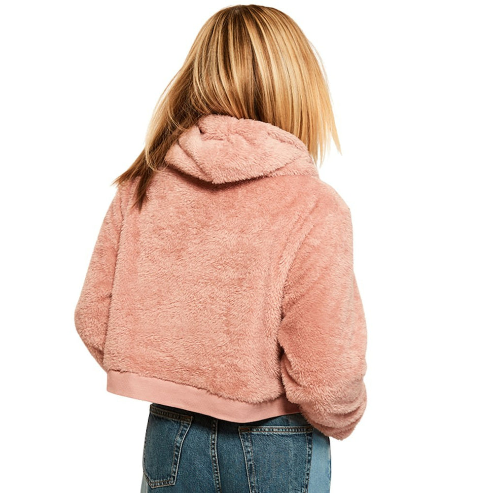 Philadelphia Eagles Jill Martin Women's Tonal Sherpa Cropped Hoodie | NFL On sale