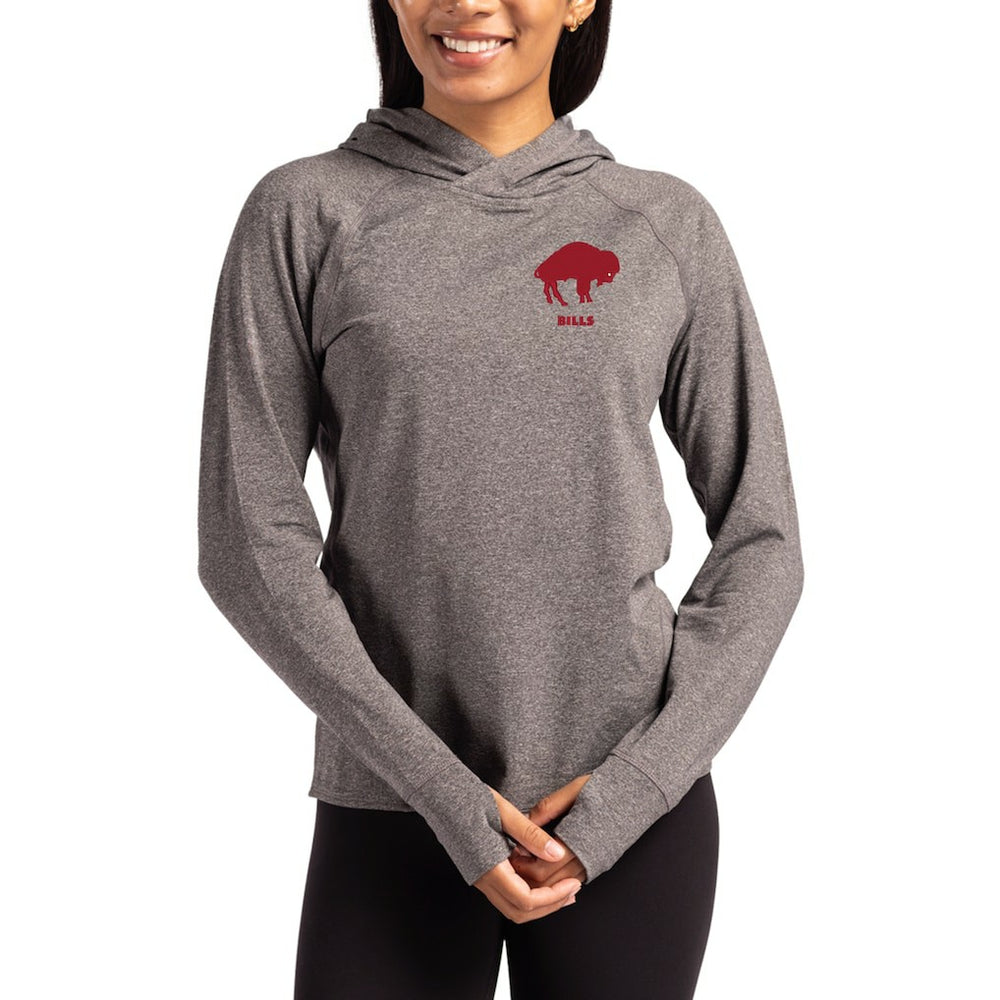 Buffalo Bills Cutter & Buck Women's Throwback Logo Adapt Knit Recycled Raglan Pullover Hoodie | NFL Online
