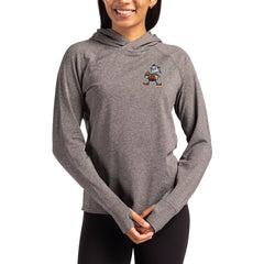 Cleveland Browns Cutter & Buck Women's Throwback Logo Adapt Knit Recycled Raglan Pullover Hoodie | NFL Sale