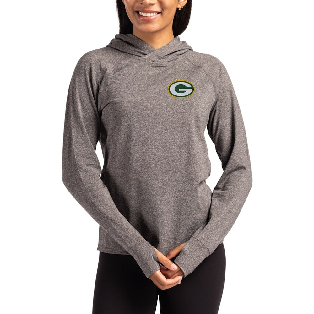 Green Bay Packers Cutter & Buck Women's Primary Logo Adapt Knit Recycled Raglan Pullover Hoodie | NFL Online