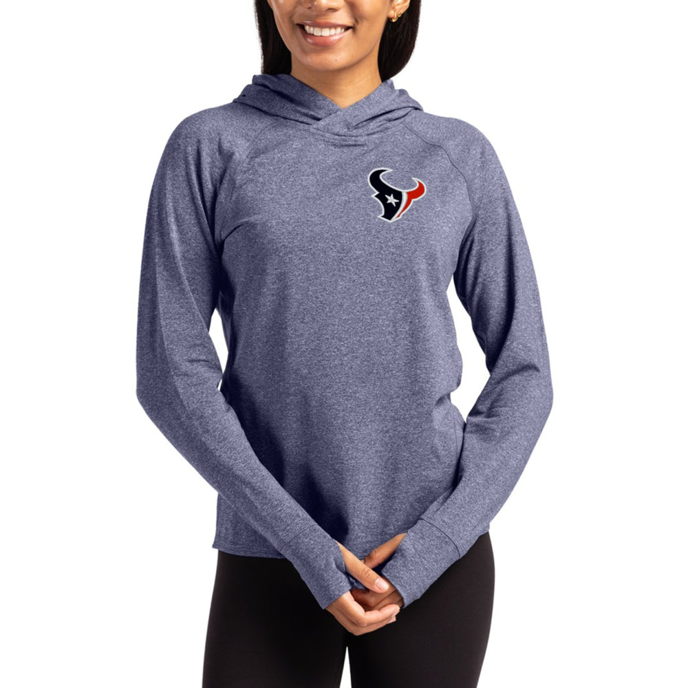 Houston Texans Cutter & Buck Women's Primary Logo Adapt Knit Recycled Raglan Pullover Hoodie | NFL Online