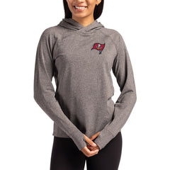 Tampa Bay Buccaneers Cutter & Buck Women's Primary Logo Adapt Knit Recycled Raglan Pullover Hoodie | NFL Outlet