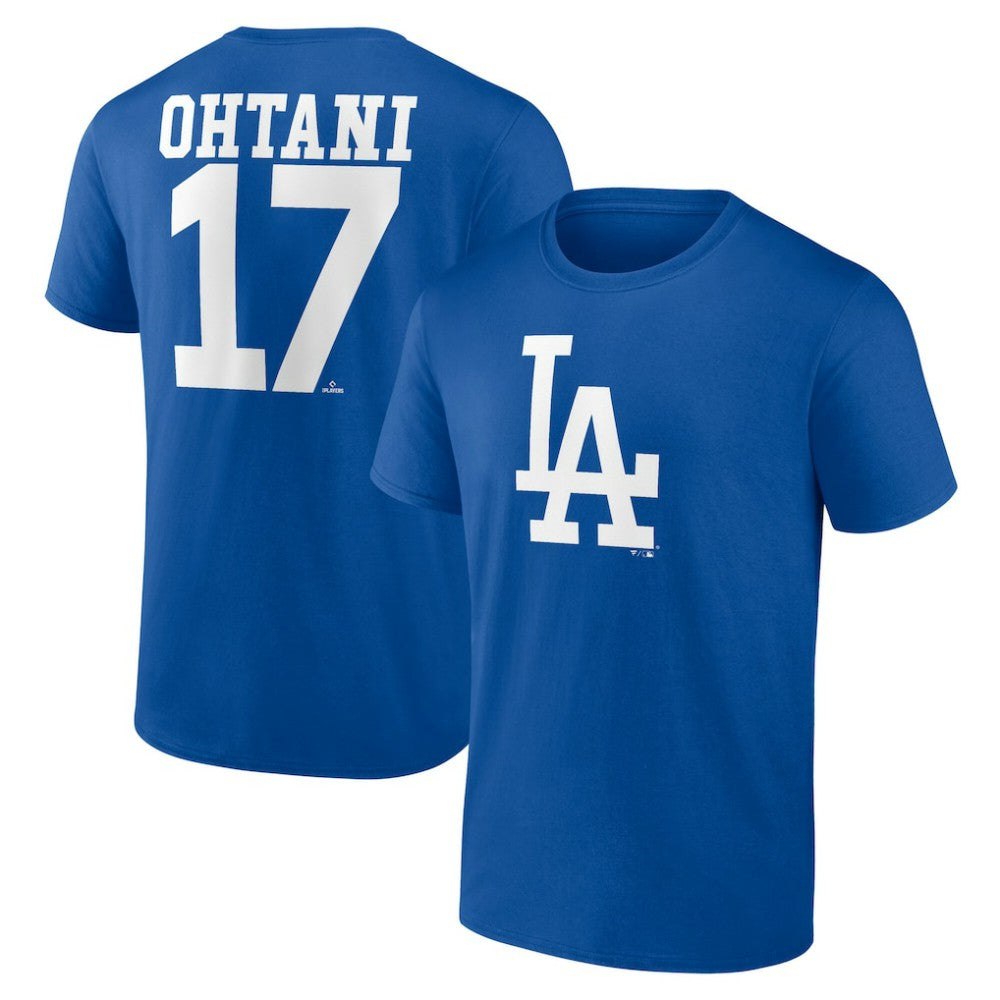 Shohei Ohtani Los Angeles Dodgers Player Name & Number T-Shirt - MLB T-shirts