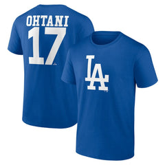 Shohei Ohtani Los Angeles Dodgers Player Name & Number T-Shirt - MLB T-shirts