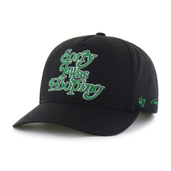Black Boston Celtics Brand Seen by '47 Sorry I Was Hooping Hitch Adjustable Hat | NBA
