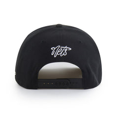 Black Brooklyn Nets Brand Seen by '47 Sorry I Was Hooping Hitch Adjustable Hat | NBA