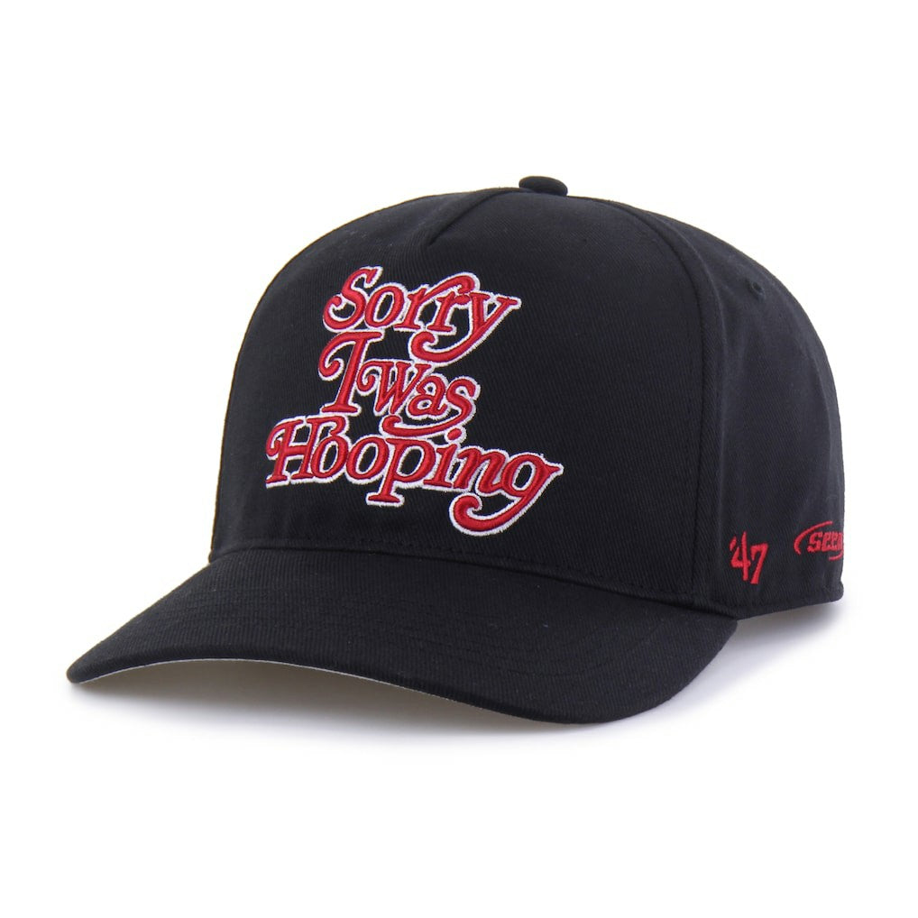 Black Houston Rockets Brand Seen by '47 Sorry I Was Hooping Hitch Adjustable Hat sale | NBA
