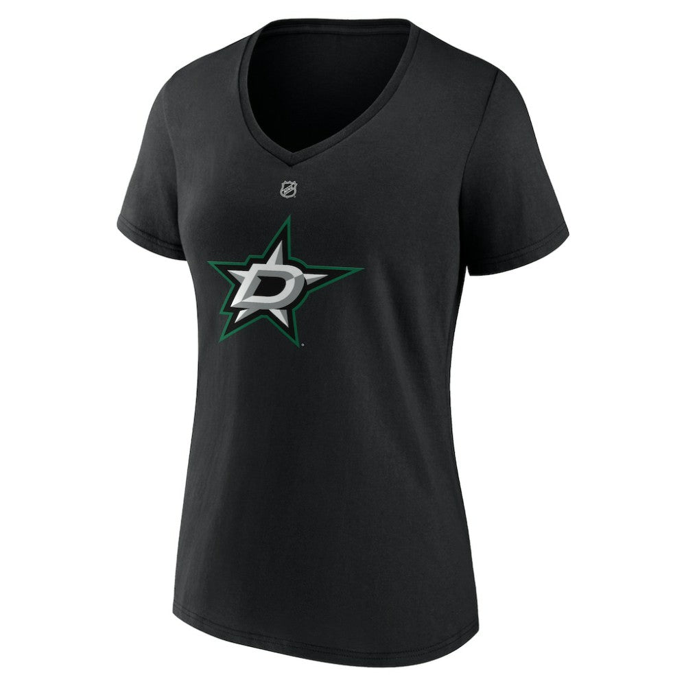 Mikko Rantanen Dallas Stars Fanatics Women's Authentic Stack Name & Number V-Neck T-Shirt -  NHL T-shirts