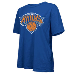 Royal New York Knicks Majestic Threads Women's Oversized T-Shirt | NBA