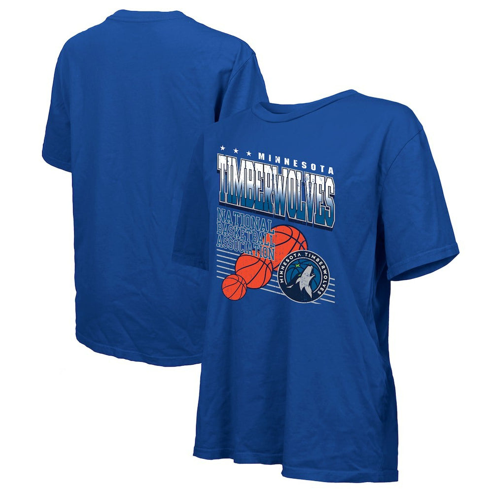 Royal Minnesota Timberwolves Majestic Threads Women's Oversized T-Shirt | NBA