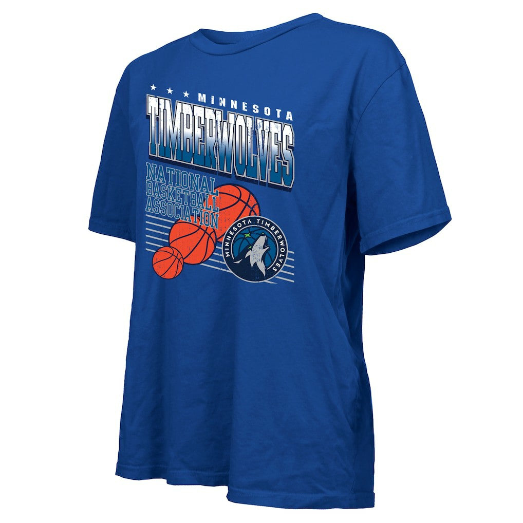 Royal Minnesota Timberwolves Majestic Threads Women's Oversized T-Shirt | NBA