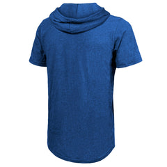 Royal New York Knicks Majestic Threads Tri-Blend Hoodie T-Shirt | NBA