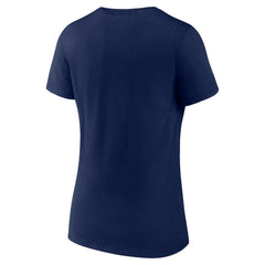 Navy Indiana Pacers Women's '90s Graphic V-Neck T-Shirt | NBA