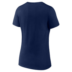 Navy Minnesota Timberwolves Women's '90s Graphic V-Neck T-Shirt | NBA