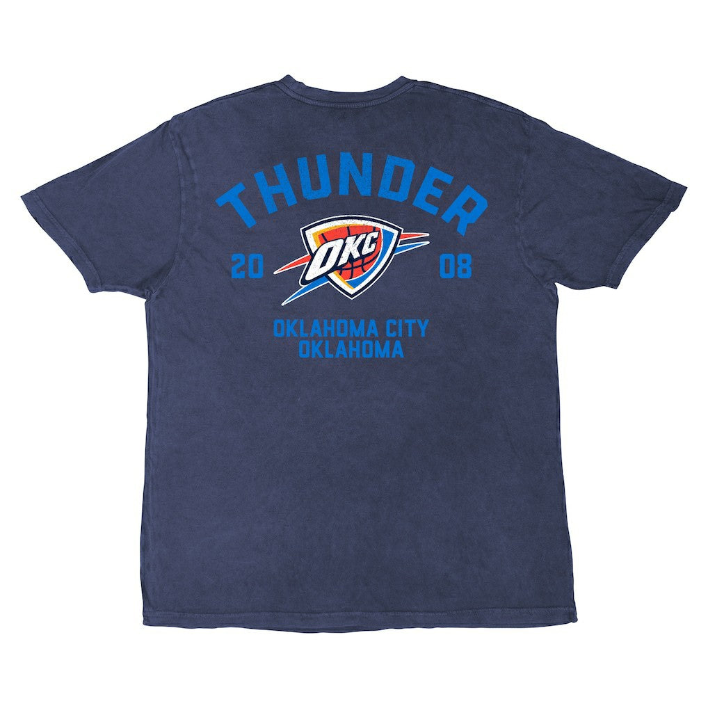 Denim Oklahoma City Thunder Stadium Essentials Unisex Get Back Oversized Vintage Wash T-Shirt | NBA
