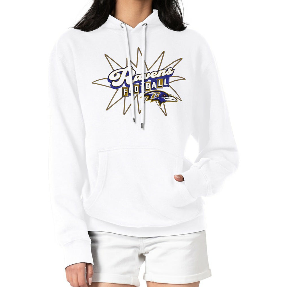 Baltimore Ravens Starter Women's Drive-In Sign Pullover Hoodie | NFL Discount