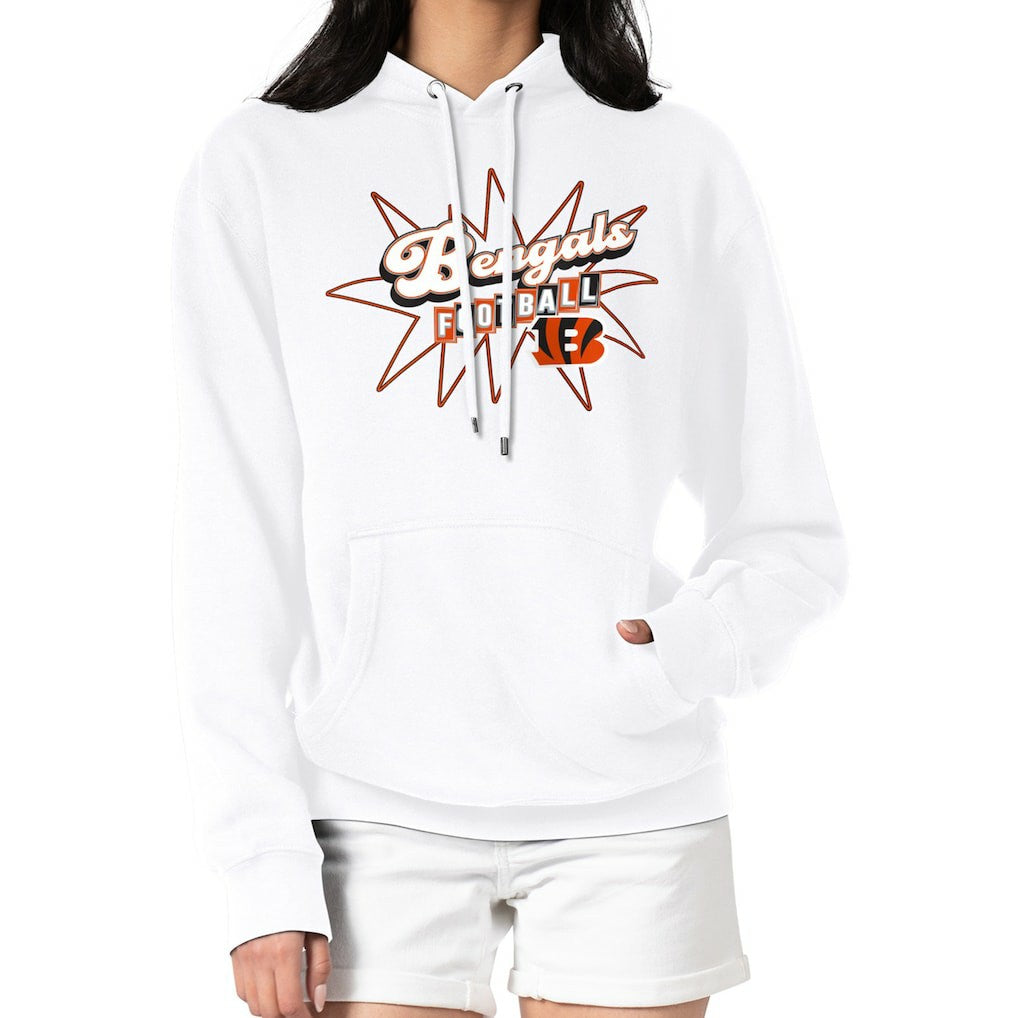 Cincinnati Bengals Starter Women's Drive-In Sign Pullover Hoodie | NFL Online