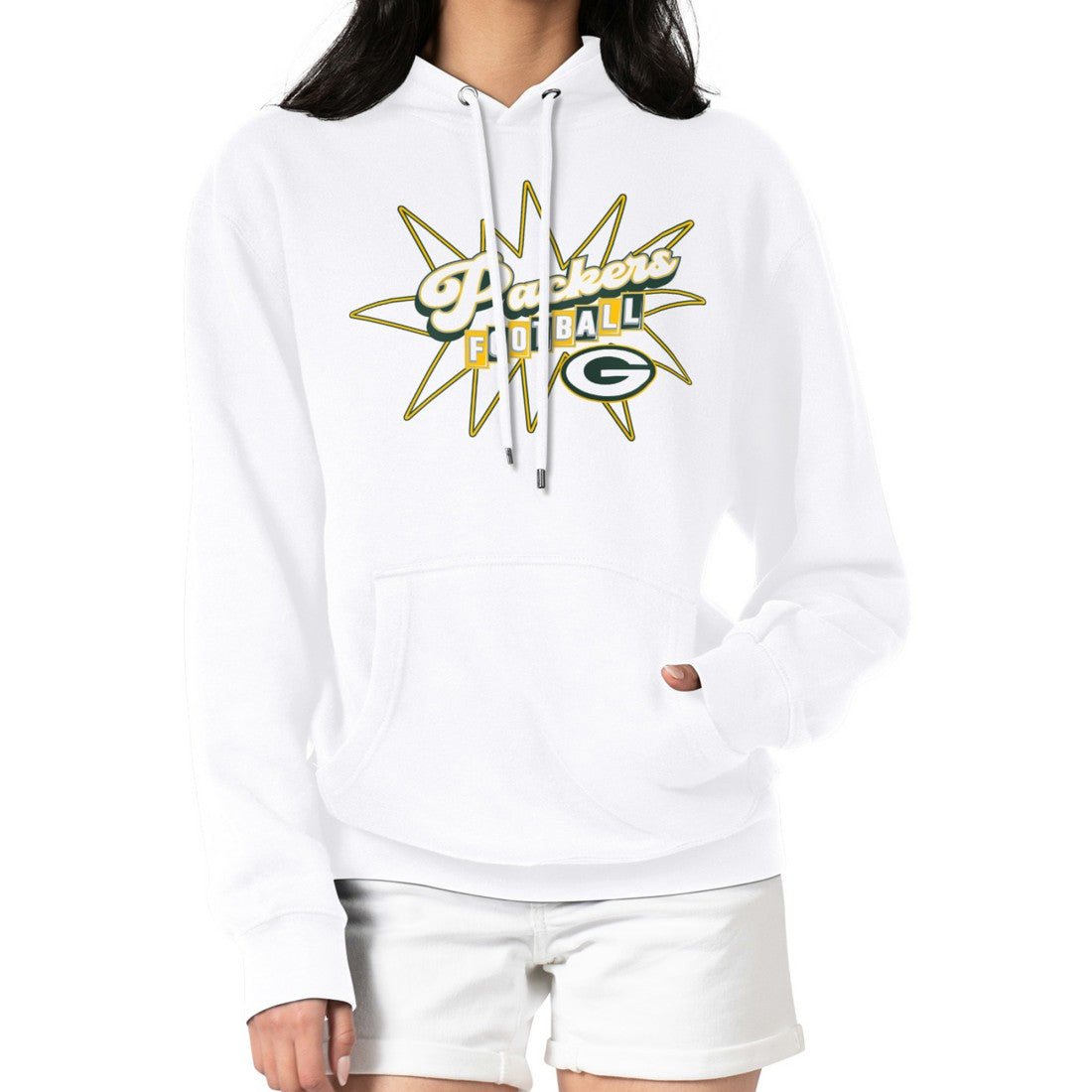 Green Bay Packers Starter Women's Drive-In Sign Pullover Hoodie | NFL US