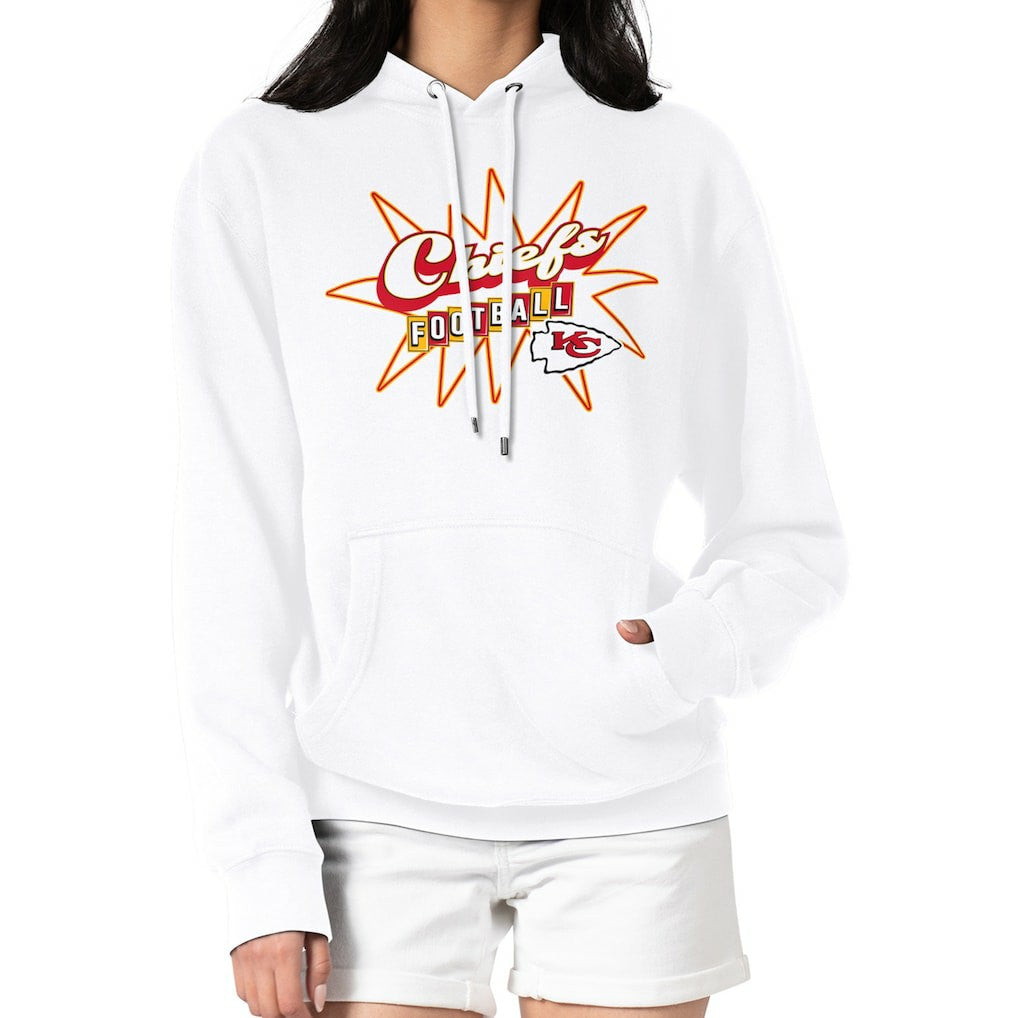 Kansas City Chiefs Starter Women's Drive-In Sign Pullover Hoodie | NFL Near me