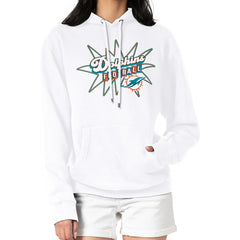 Miami Dolphins Starter Women's Drive-In Sign Pullover Hoodie | NFL Near me