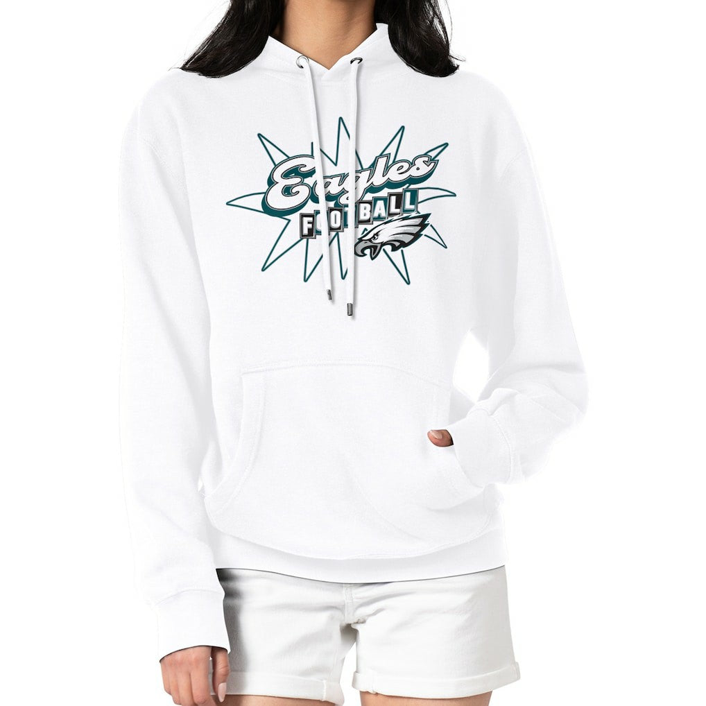 Philadelphia Eagles Starter Women's Drive-In Sign Pullover Hoodie | NFL Near me