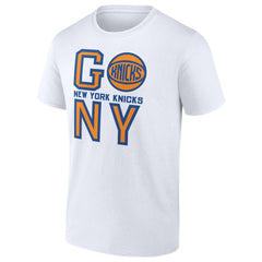 White New York Knicks Go NY T-Shirt | NBA