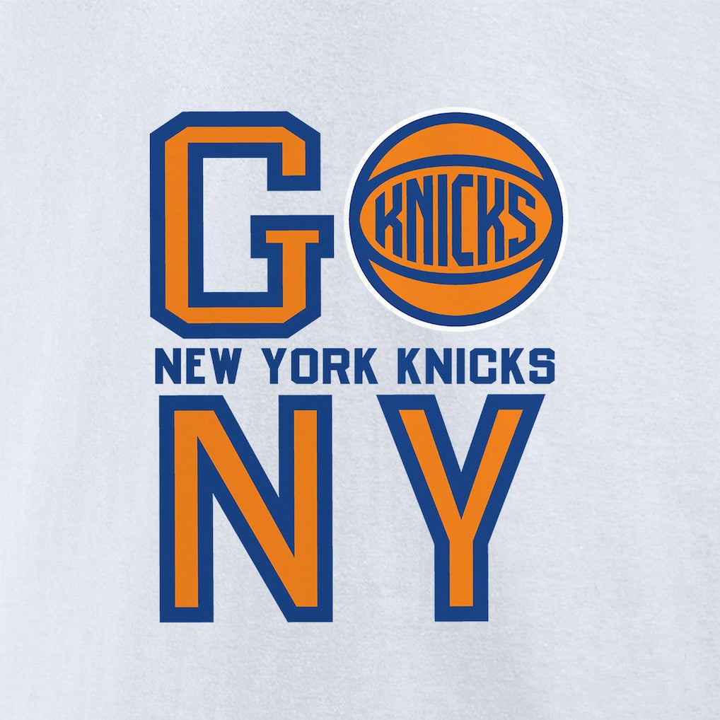 White New York Knicks Go NY T-Shirt | NBA