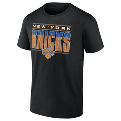Black New York Knicks Striped T-Shirt | NBA