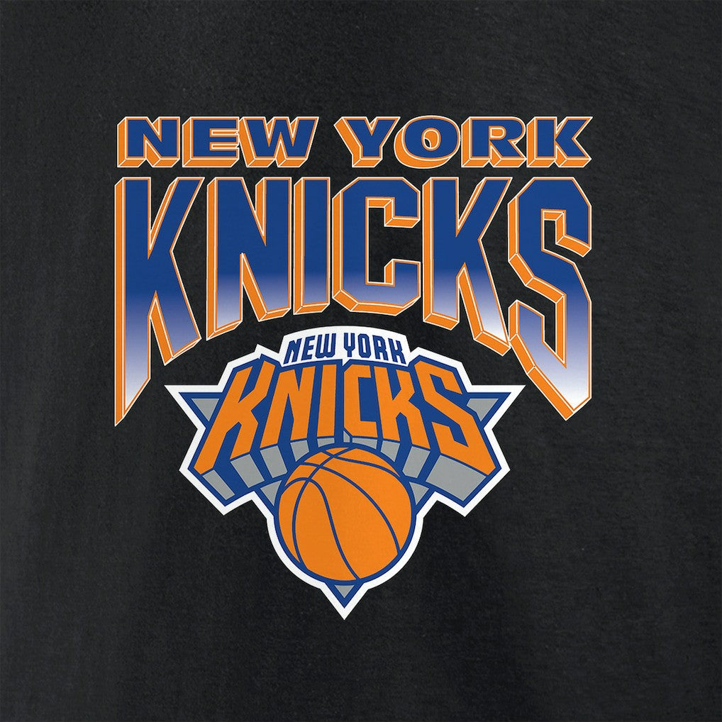 Black New York Knicks Block Front T-Shirt | NBA
