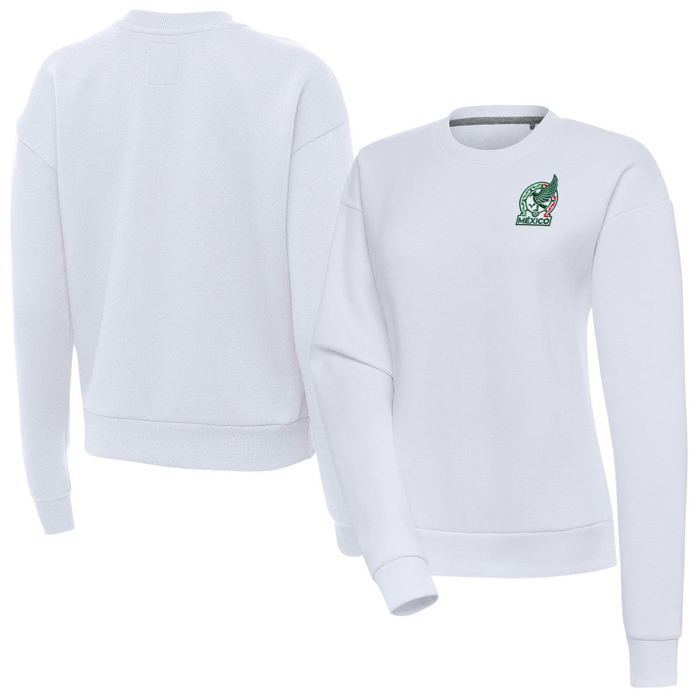 Mexico National Team Antigua Women's Takeover Pullover Sweatshirt