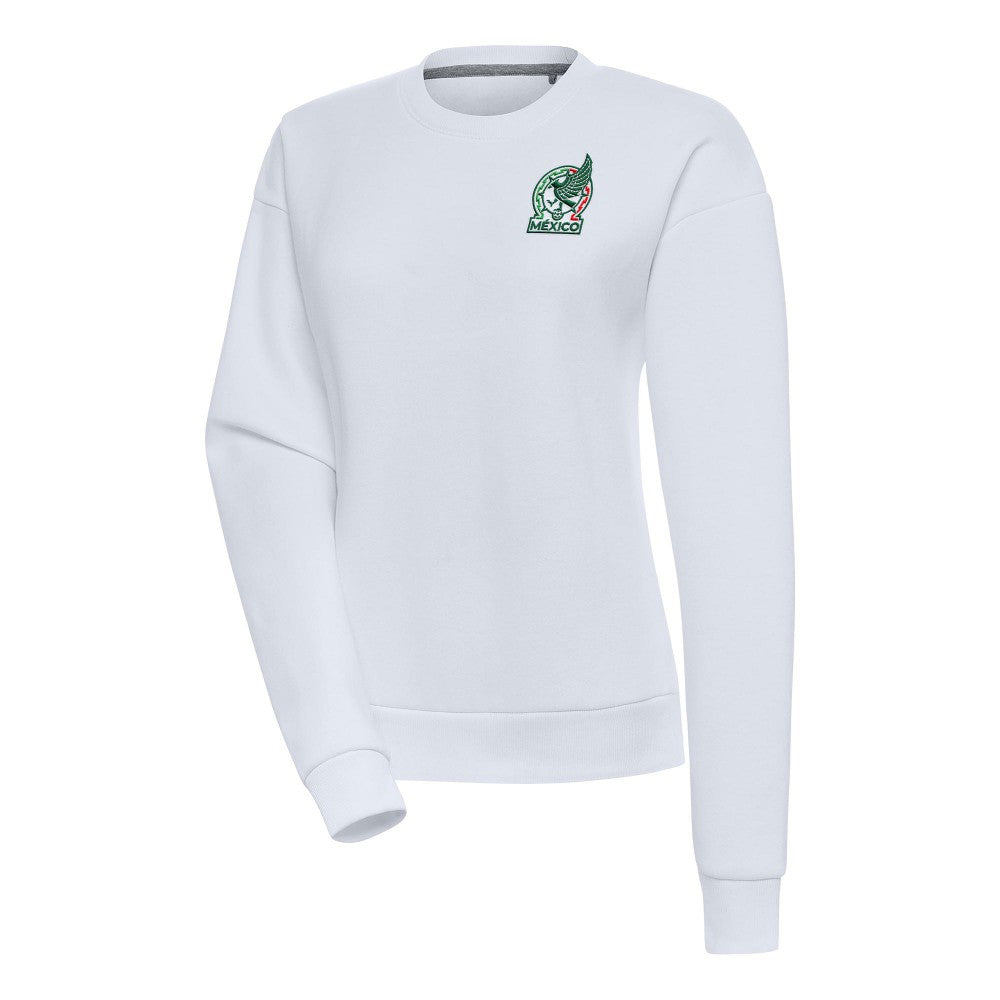 Mexico National Team Antigua Women's Takeover Pullover Sweatshirt